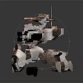 Modern Robot Warrior Mechanical Combat Police Mechanical Armor 3d model