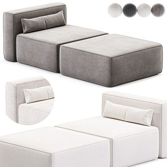 Modern single sofa 3d model