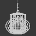 Various Shaped Modern Pendant Lights With Metal Frames And Warm Fabric Shades