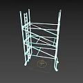 Heavy Duty Industrial Scaffolding Equipment With Three Tier Platform And Wheels