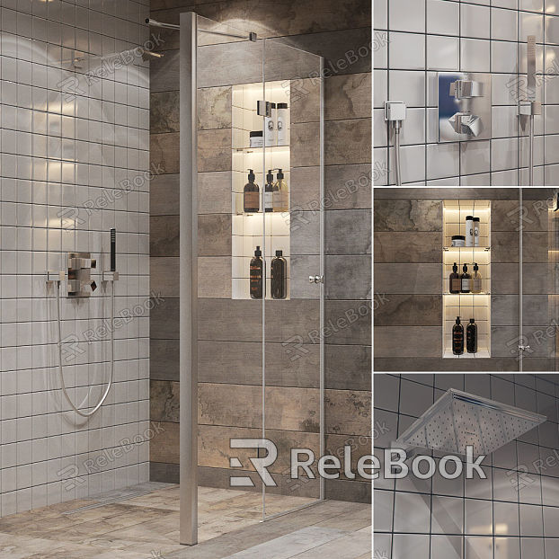 Modern shower room toilet bathroom sink model