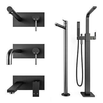 Modern faucet shower faucet 3d model