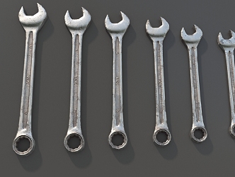 Wrench Double-ended Wrench Dot Wrench Hardware Tools Low Face Number Low Mold Simple Mold Game Sub-era Film and Television Level Super Realistic High Precision 3d model