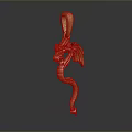 Golden Dragon Shaped Pendant Fashion Jewelry Accessory With Elegant Design