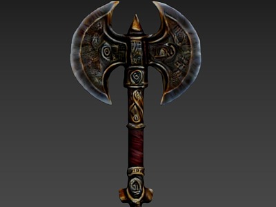 Axe Game Props Bronze Xuanhua Axe model