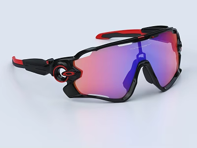 Stylish Black And Red Jewelry With Gradient Color Design And Fashionable Look 3d model