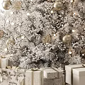 Jane European Christmas Tree Christmas Tree Gift Box Ornaments 3d model