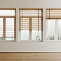 venetian blinds wooden venetian blinds 3d model