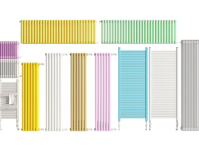 Colorful Modern Radiators With Various Styles And Home Heating Design Ideas 3d model