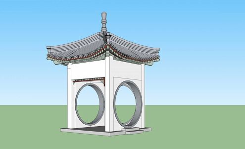 Chinese pavilion 3d model