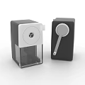 Manual Pencil Sharpener Featuring White Top Black Body And Transparent Shavings Compartment