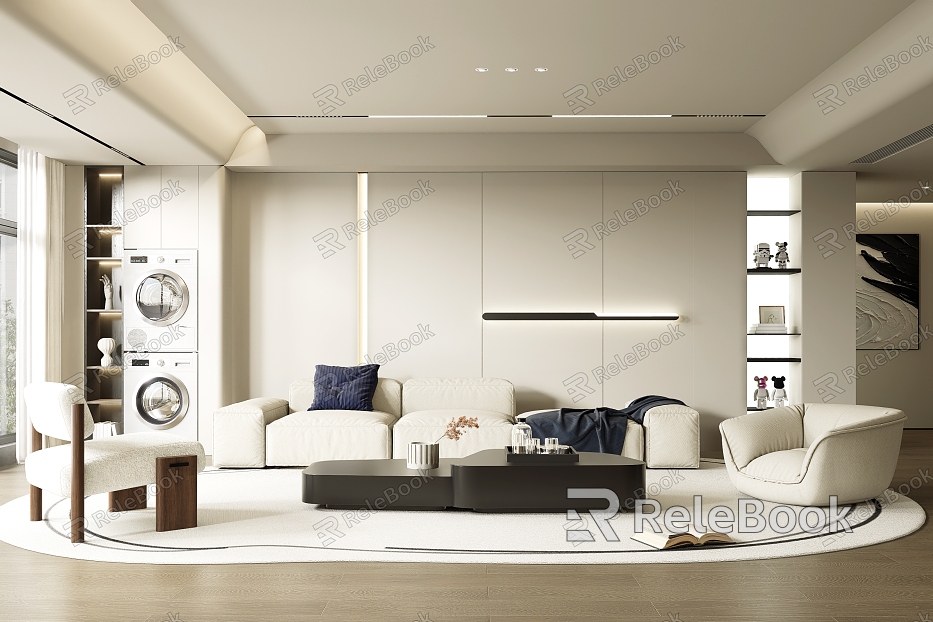 modern living room model