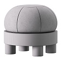 Modern Sofa Stool Low Stool Round Stool 3d model