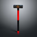 High Quality Commercial Equipment Hammer With Black Head And Red Black Handle