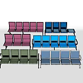 Colorful Public Chairs With Modern Design For Public Spaces And Waiting Areas