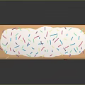Pink Furniture With Icing Top Colorful Sprinkles Curved Legs And Drawers With Colorful Items