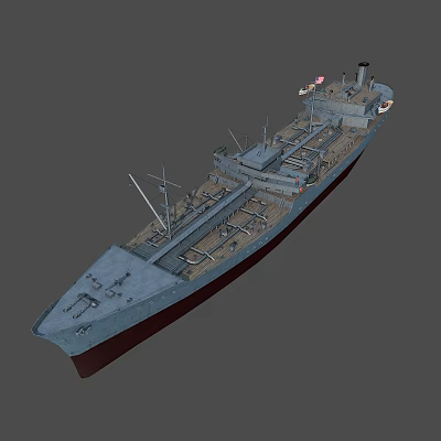 3D Model of a Steamship Showing Its Structure 3d model 3D Model of a Steamship Showing Its Structure 3d model