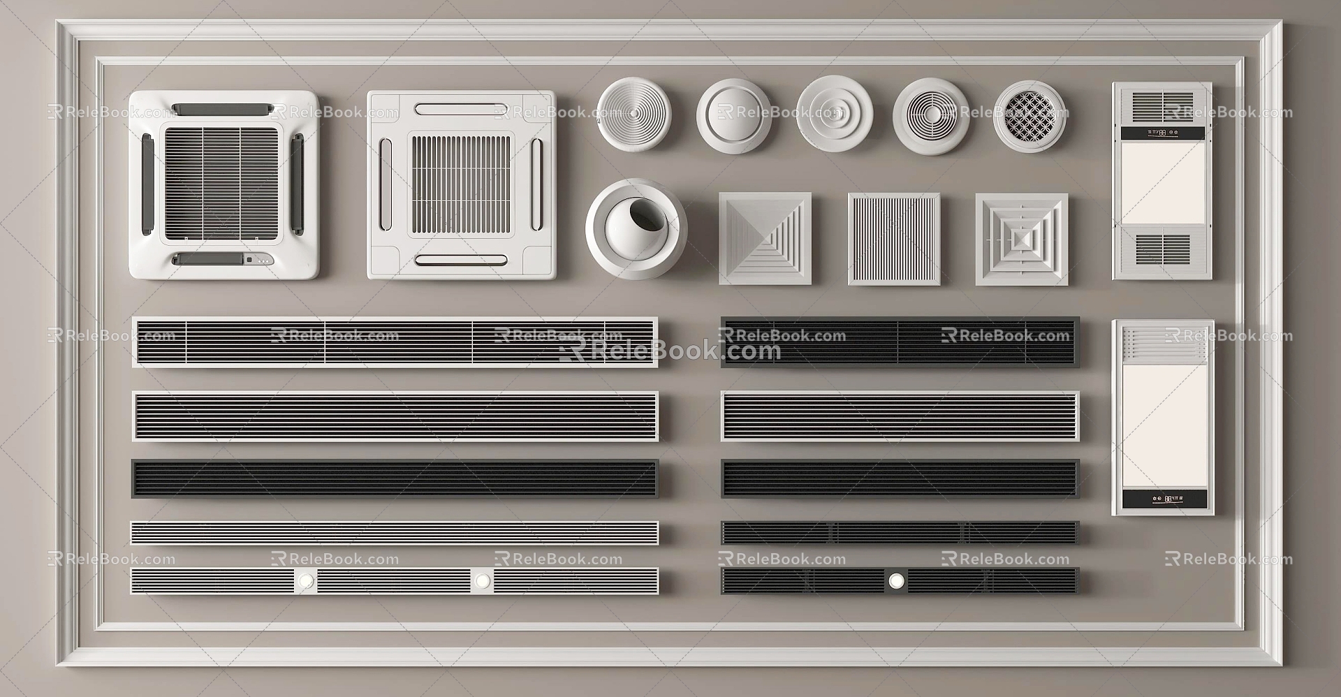 Modern air conditioner air outlet air conditioner outlet model