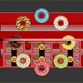 Chirpy Chicks Red Display Stand With Multi Tiered Shelves For Merchandise