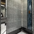 Luxurious SPA Sauna Interior Design With Marble Fountains And Green Plants