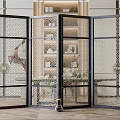 New Chinese Style Screen Partition 3d model