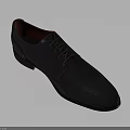 Elegant Black Leather Lace Up Brogue Shoes With Red Lining And Classic Design