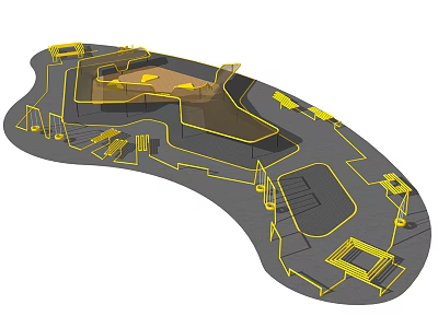 Children's Playground Design Layout With Slides Climbing Frames And Activity Areas 3d model