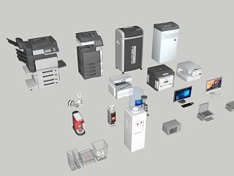 Modern Printer Office Equipment 3d model