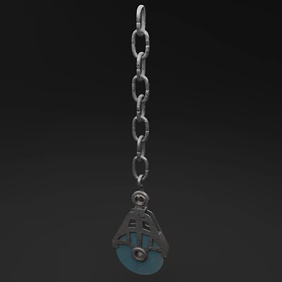 Modern Chain Modern Realistic Industrial Iron Cable Chain Chain 3d model