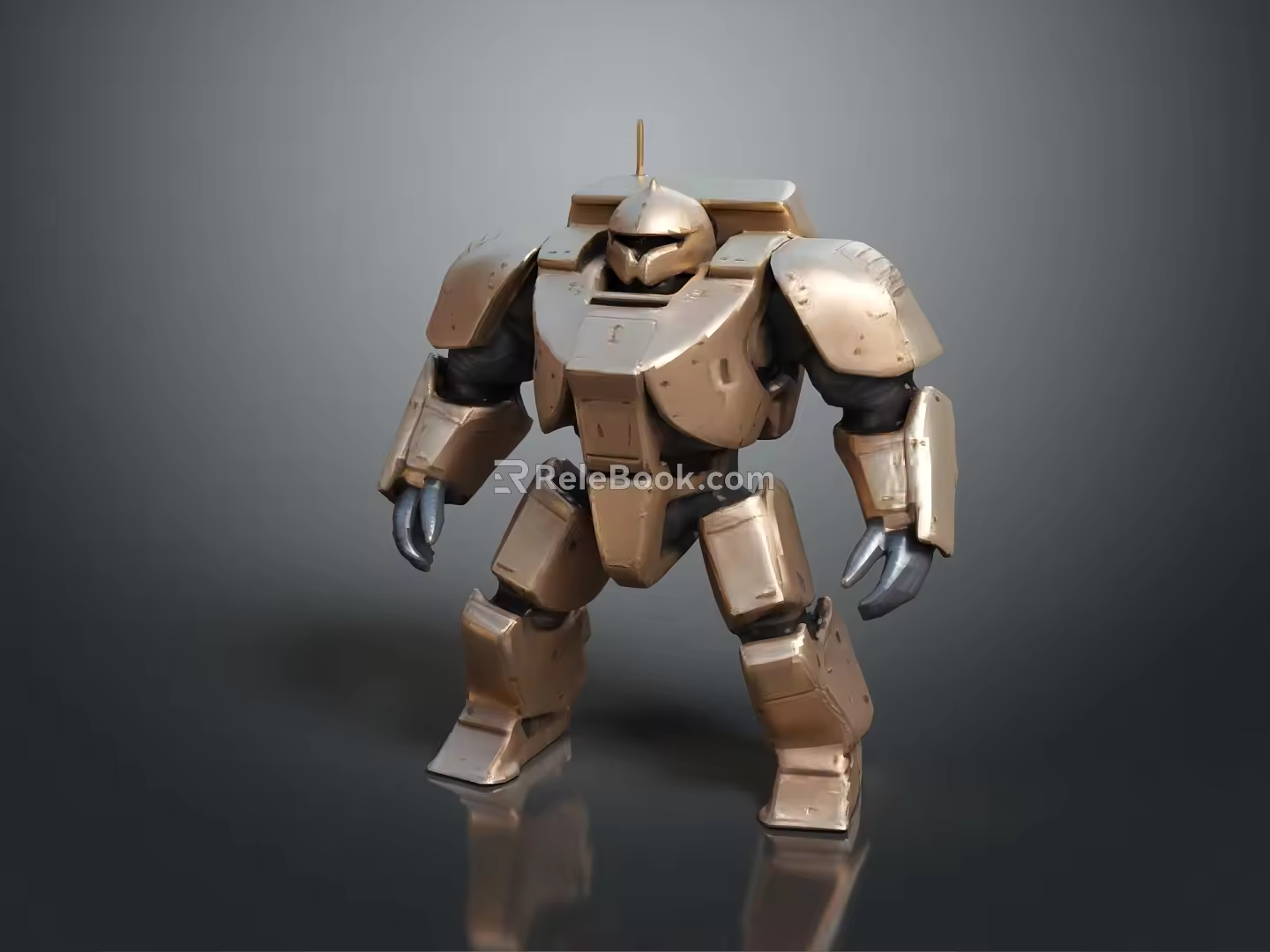 Robot Assistant Small Robot Butler Robot Butler Figure Game Figure 3d model