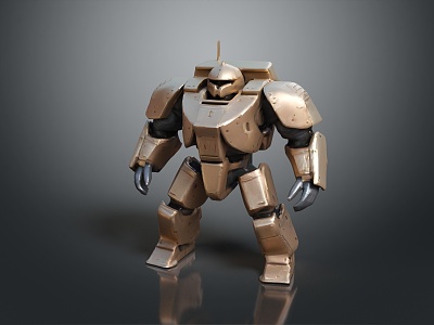 Robot Assistant Small Robot Butler Robot Butler Figure Game Figure 3d model