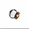 Durable Industrial Mechanical Device With Transparent Cover And Orange Knobs