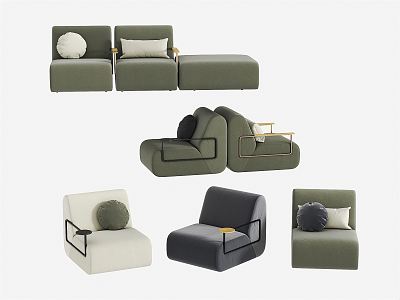 Modern combination sofa combination good 3d model