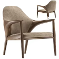 Stylish Accent Chair With Wooden Frame And Plush Upholstered Seat For Living Room