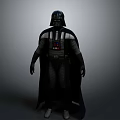 Darth Vader Detailed Full Body Costume With Black Cloak And Helmet