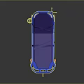 Medical Stretcher Bed With Blue Mattress IV Pole And Mobile Wheels