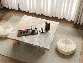 Japanese Tatami Tea Table 3d model