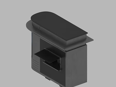 Modern Black Swing Door Hardware Component With Durable Design And Smooth Operation 3d model