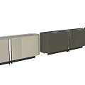 Modern Sleek Entryway Cabinet And Sideboard With Storage Doors Metal Frame And Smooth Surface