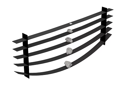 Silent Wall Decorative Three-dimensional Decorative Rack 3d model