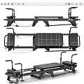 Multi functional Home Gym Fitness Equipment With Adjustable Training Bench And Handles