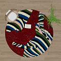 Modern Round Carpet 3d model