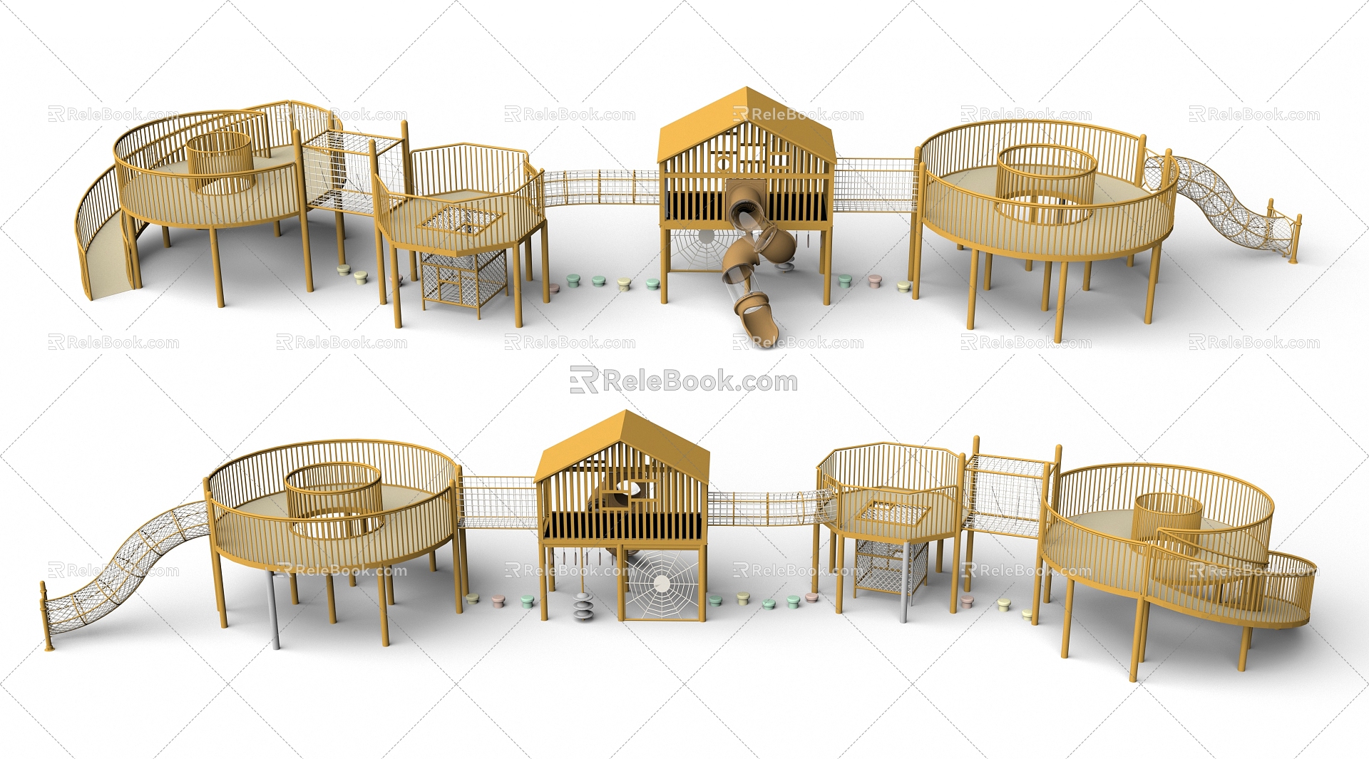 Expand the circular platform non-standard features expand the park crawl amusement park children's park amusement park amusement sketch 3d model