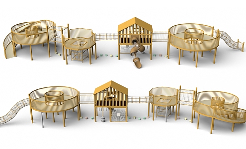 Expand the circular platform non-standard features expand the park crawl amusement park children's park amusement park amusement sketch 3d model