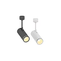 Modern Black And White Ceiling Mounted Downlight Spotlights With Warm Yellow Light 3d model