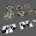 Various Office Desk Designs With Cubicle Styles And Ergonomic Office Chairs
