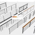 Modern Railings With Various Designs Including Metal And Wooden Handrail Styles