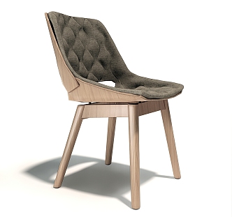 Modern Dining Chair Dining Chair Reading Chair Combination 3d model