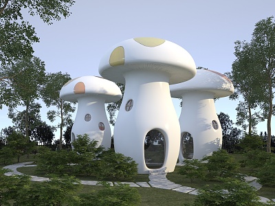 Homestay mushroom room 3d model