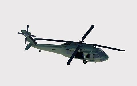 Modern Helicopter 3d model